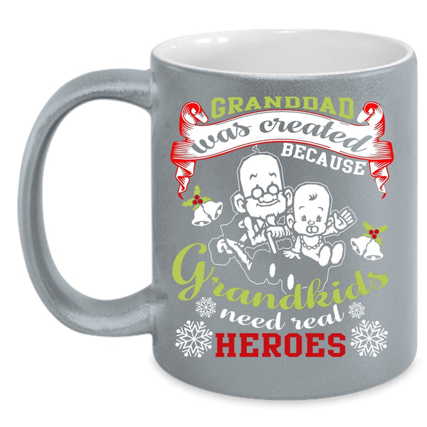Granddad Was Created Coffee Mug, Christmas Gift For Grandpa Coffee Cup