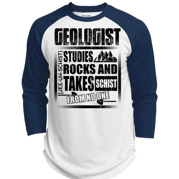 Geologist Studies Rocks T Shirt, Being A Geologist T Shirt, Awesome T-Shirts  (Polyester Game Baseball Jersey)