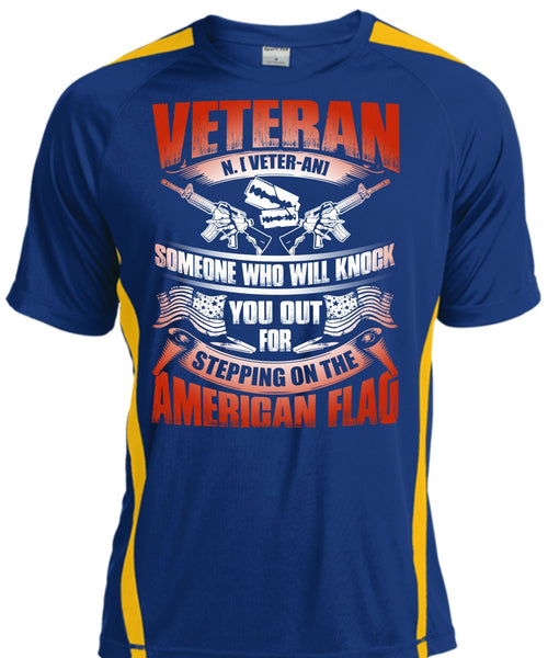 Veteran Who Will Knock You Out T Shirt, American Flag T Shirt, Cool Shirt