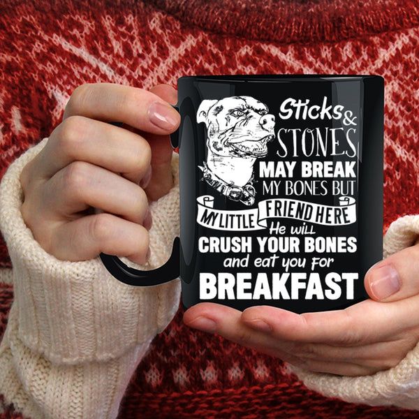 My Little Friend Coffee Mug, Funny Pitbulls Coffee Cup