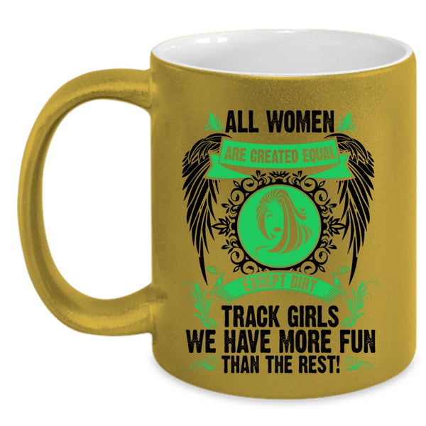 Beautiful Girls Coffee Mug, Dirt Track Girls Accent Mug