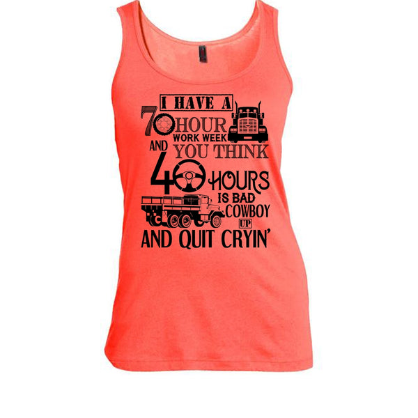 I Have A 10 Hour Work Week T Shirt, I'm A Trucker Tank Top