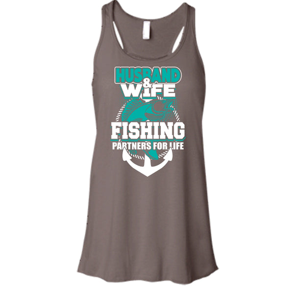 Husband & Wife T Shirt, Fishing Partners For Life T Shirt, Cool T Shirt