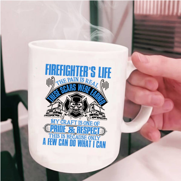 Awesome Gift For Firefighter Coffee Mug, Firefighter's Life Cup