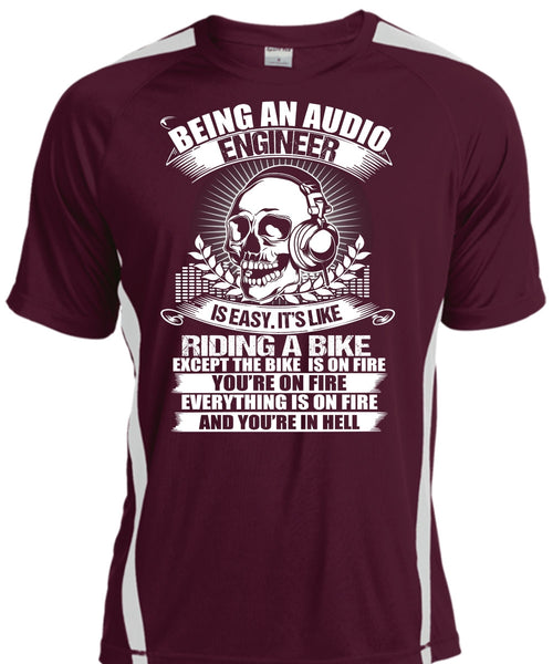Being An Audio Engineer T Shirt, Riding A Bike T Shirt, Cool Shirt