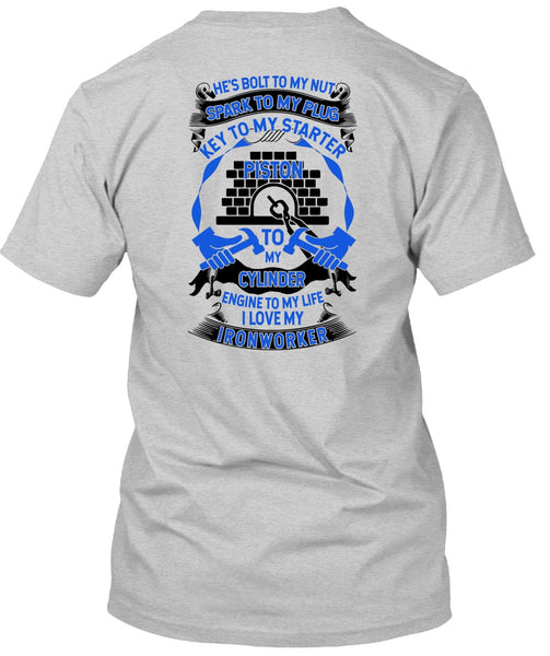 I Love My Ironworker T Shirt, I Love Ironworker T Shirt
