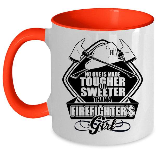 Beautiful Wife Coffee Mug, Firefighter's Girl Accent Mug
