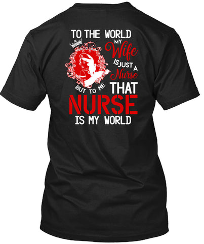 A black t-shirt with the shopify logo