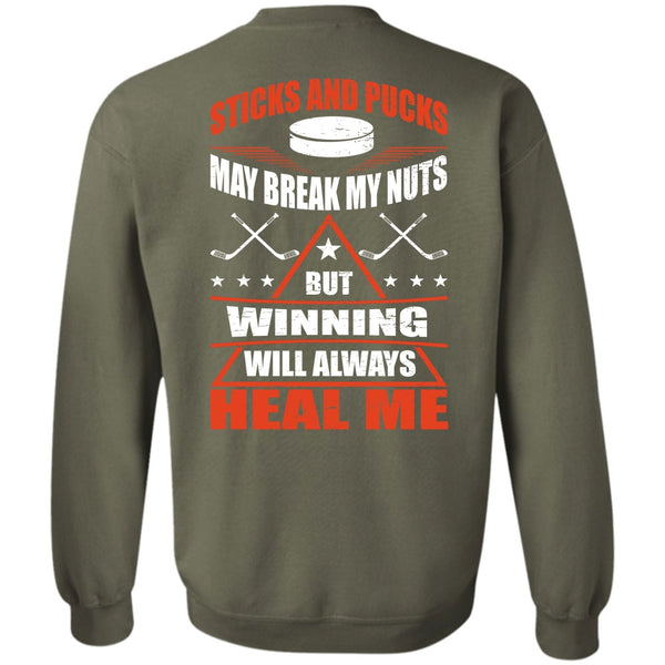 Winning Will Always Heal Me T Shirt, I Love Hockey Sweatshirt