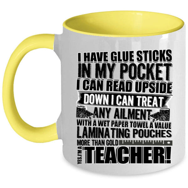 Funny Gift For Teacher Coffee Mug, Yes I'm A Teacher Accent Mug