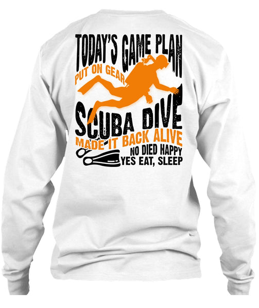 Today's Game Plan T Shirt, I Love Diving T Shirt