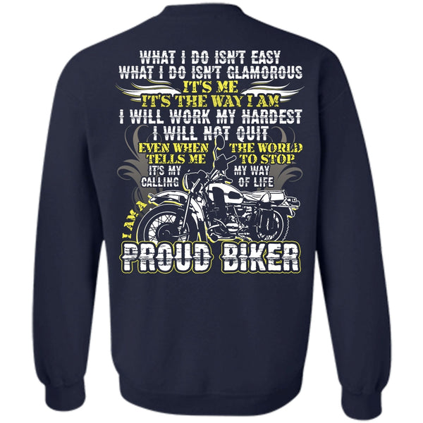 I Will Work My Hardest T Shirt, I Love Biker Sweatshirt