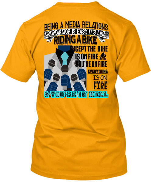 Being A Media Relations Coordinator Is Easy T Shirt, Being A Coordinator T Shirt
