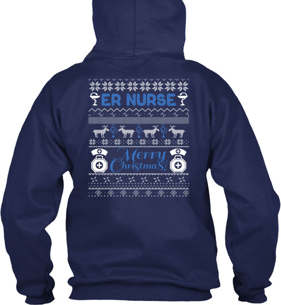 ER Nurse Merry Christmas T Shirt, Being A Nurse T Shirt