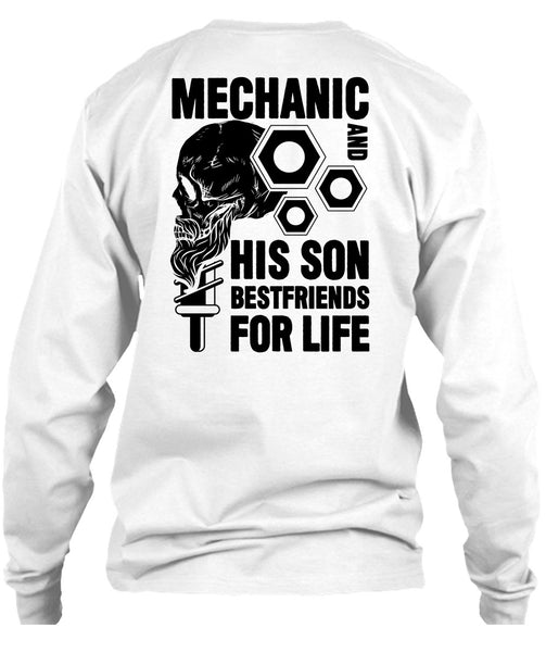 Mechanic And His Son Best Friend T Shirt, I Love Mechanic T Shirt