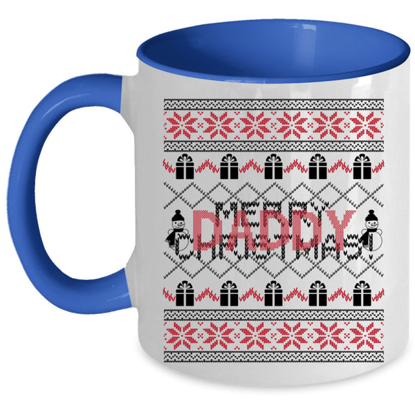 Cute Daddy Coffee Mug, Merry Christmas Accent Mug