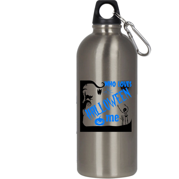 Who Loves Halloween Me 20 oz Stainless Steel Bottle,I Love Halloween Outdoor Sports Water Bottle