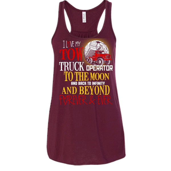 I Love My Tow Truck Operator T Shirt, Coolest Truck Operator Tank Top