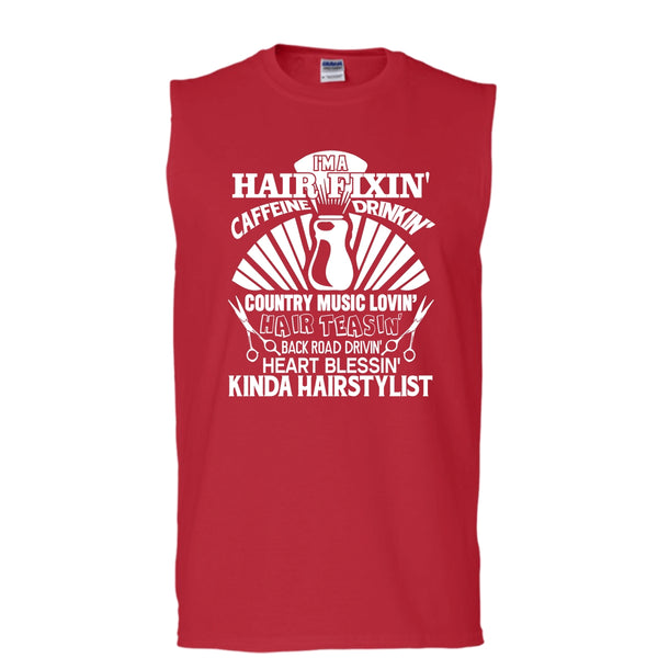 I'm A Hair Fixin' T Shirt, I Am A Hair Stylist Tank Top (Men's Cotton Sleeveless)