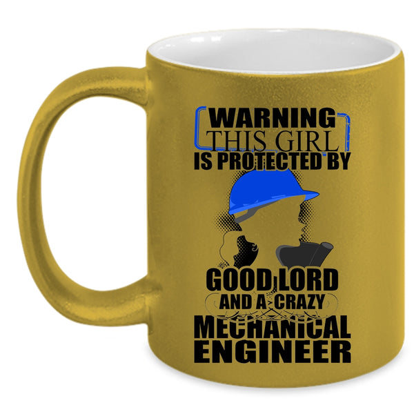 Couple Coffee Mug, This Girl Is Protected By A Mechanical Engineer Accent Mug