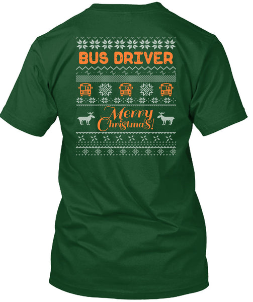 Bus Driver Merry Christmas T Shirt, Being A Driver T Shirt