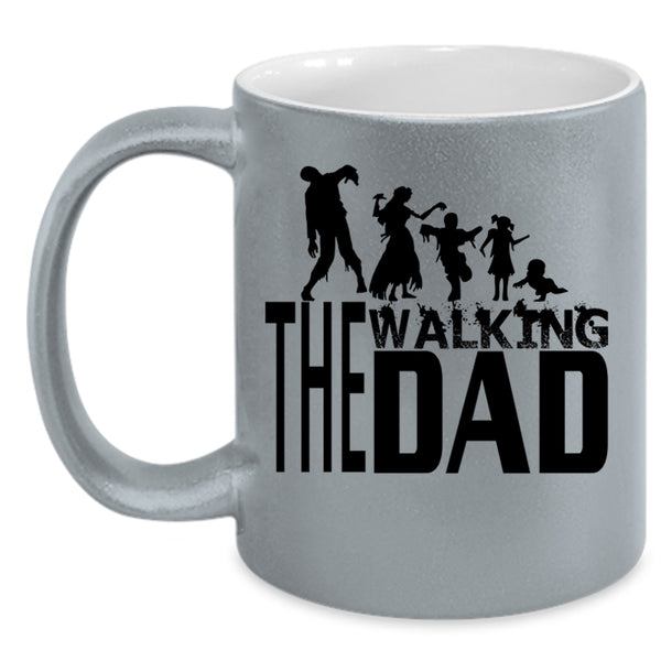 Awesome Gift For Dad Coffee Mug, The Walking Dad Accent Mug