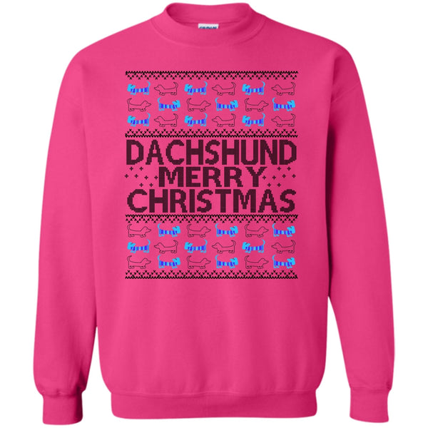 Dachshund Lover T Shirt, Dachshund Merry Christmas Sweatshirt