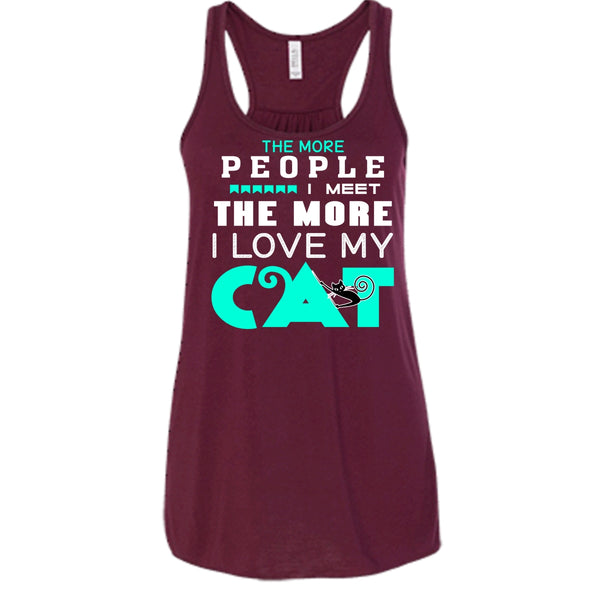 The More People I Meet The More I Love Cat Shirt, Cool Cat Shirt