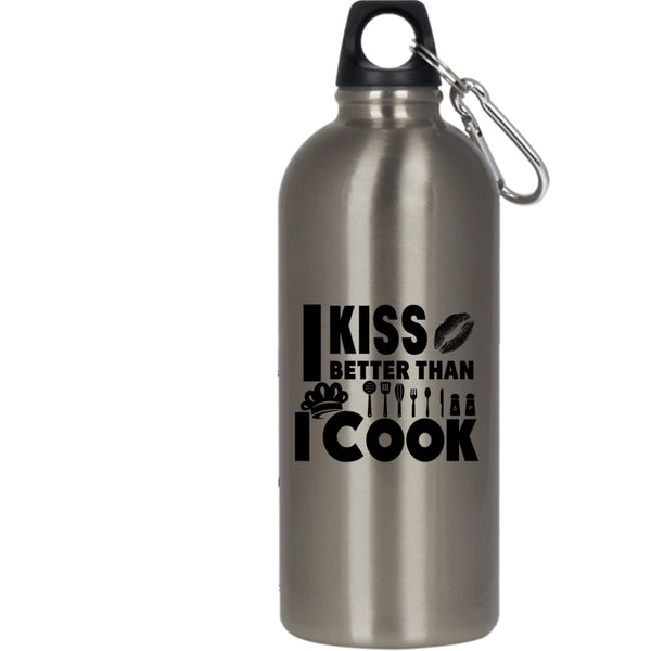 I Kiss Better Than I Cook 20 oz Stainless Steel Bottle,I Love My Chef Outdoor Sports Water Bottle