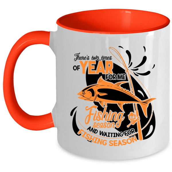 Waiting For Fishing Season Coffee Mug, Fishing Season Accent Mug