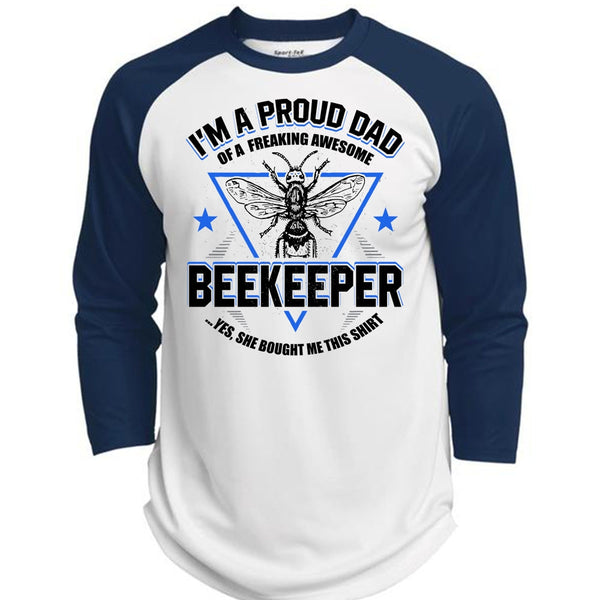 I'm A Proud Dad T Shirt, I Love Beekeeper T Shirt, Awesome T-Shirts  (Polyester Game Baseball Jersey)