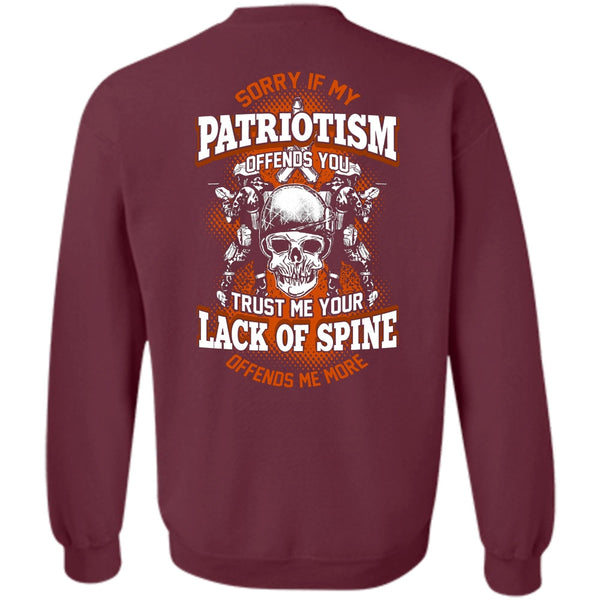 Lack Of Spine T Shirt, I Love Veteran Sweatshirt