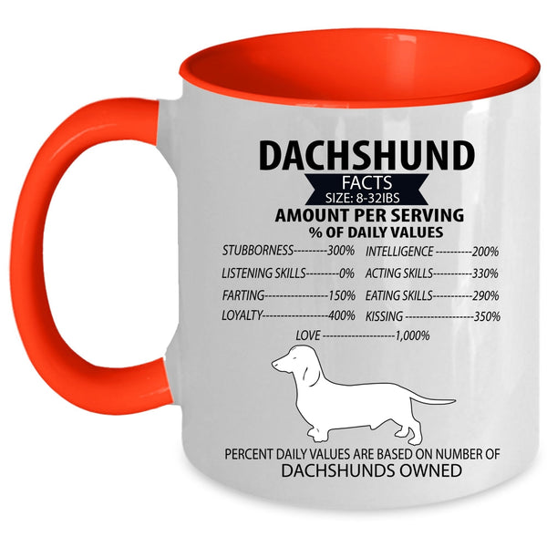 Dachshunds Owned Coffee Mug, Dachshund Accent Mug