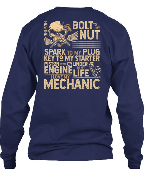 I Love My Mechanic T Shirt, Engine Life T Shirt