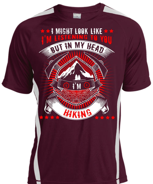 In My Head I'm Hiking T Shirt, Being A Hiker T Shirt, Cool Shirt