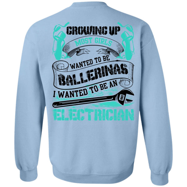 I Love Electrician T Shirt, I Wanted To Be An Electrician Sweatshirt