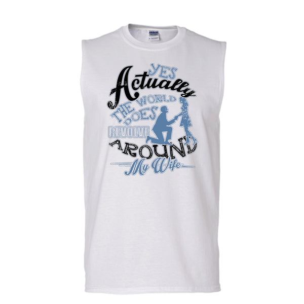 A black t-shirt with the shopify logo