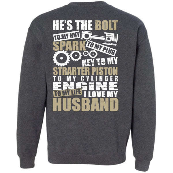 He's The Bolt T Shirt, Being A Husband Sweatshirt