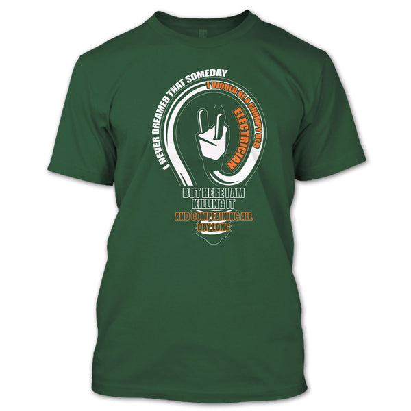 Grumpy Old Electrician T Shirt, Coolest Electrician T Shirt