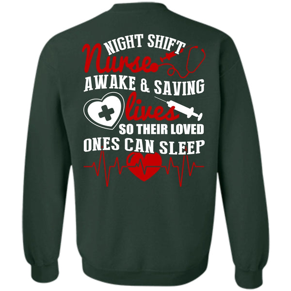 Awake And Saving Lives T Shirt, I Love Nursing Sweatshirt
