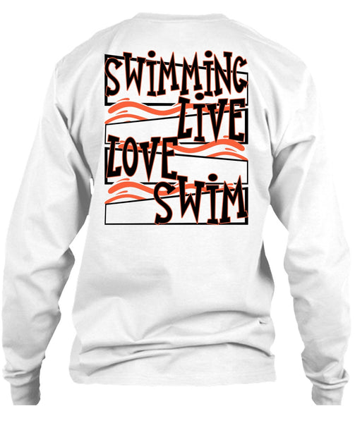 Swimming Live Love Swim T Shirt, I Love Swimming T Shirt