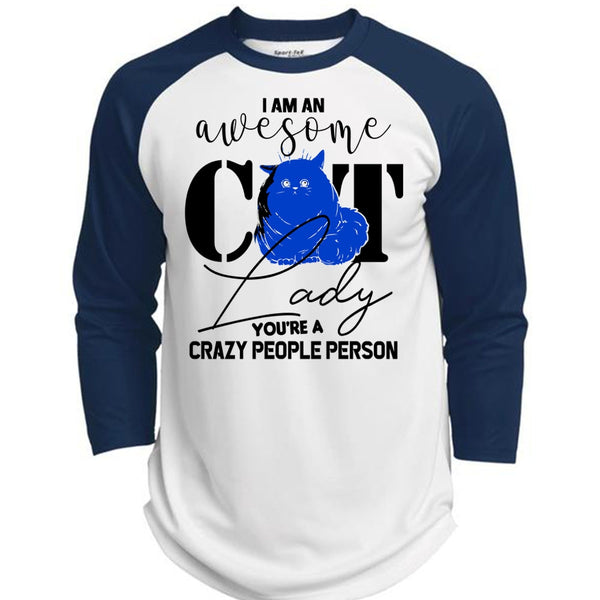 I Am An Awesome Cat Lady T Shirt, Being A Cat T Shirt, Awesome T-Shirts  (Polyester Game Baseball Jersey)