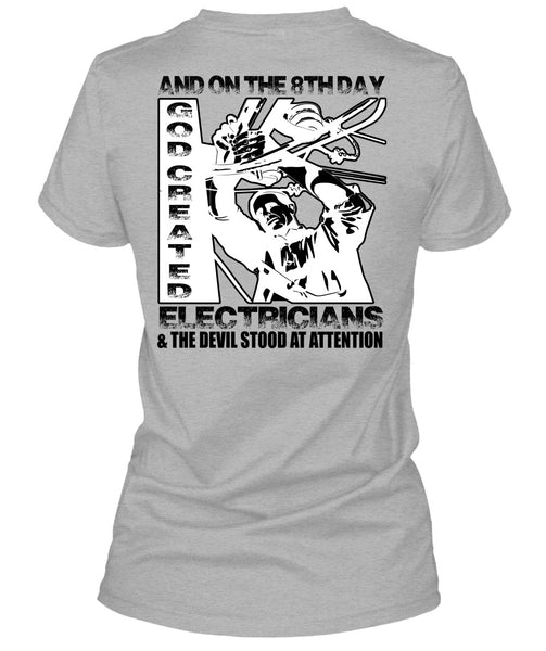 God Created Electricians T Shirt, I Love Electrician T Shirt