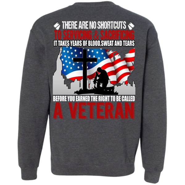 Sweat And Tears T Shirt, I Love Veteran Sweatshirt