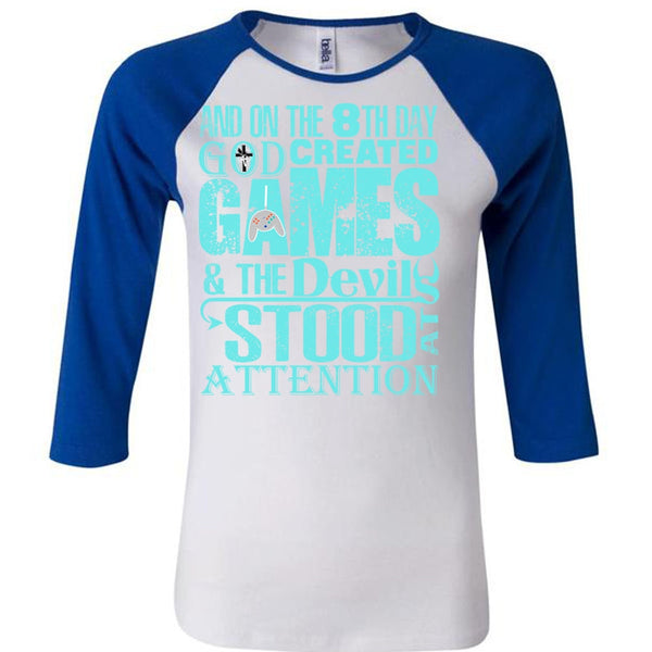 God Created Games T Shirt, I Love Gaming T Shirt, Awesome T-Shirts