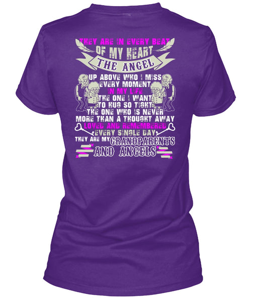 Grandparents And Angels T Shirt, Beat Of My Heart T Shirt