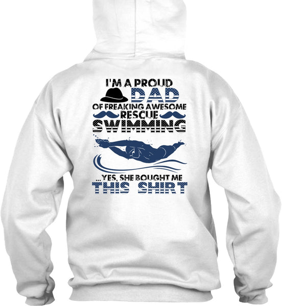 I'm A Proud Dad T Shirt, Rescue Swimming T Shirt