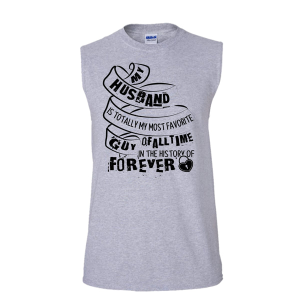 My Husband T Shirt, Gift For Husband T Shirt, Awesome t-shirts (Men's Cotton Sleeveless)