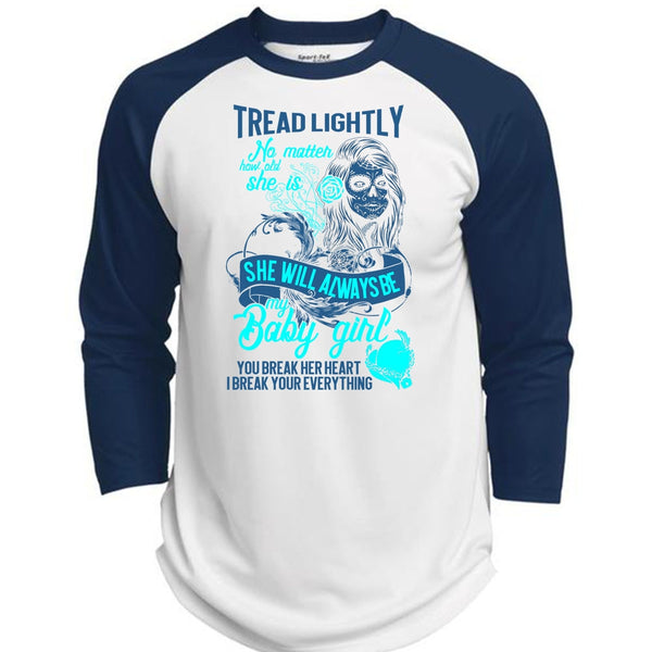 She Will Always Be My Baby Girl T Shirt, I Love Wife T Shirt, Awesome T-Shirts  (Polyester Game Baseball Jersey)