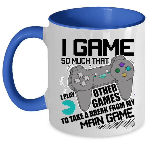 Funny Gift For Gamer Coffee Mug, I Game Accent Mug